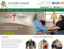 Tablet Screenshot of greenhillscommunity.org